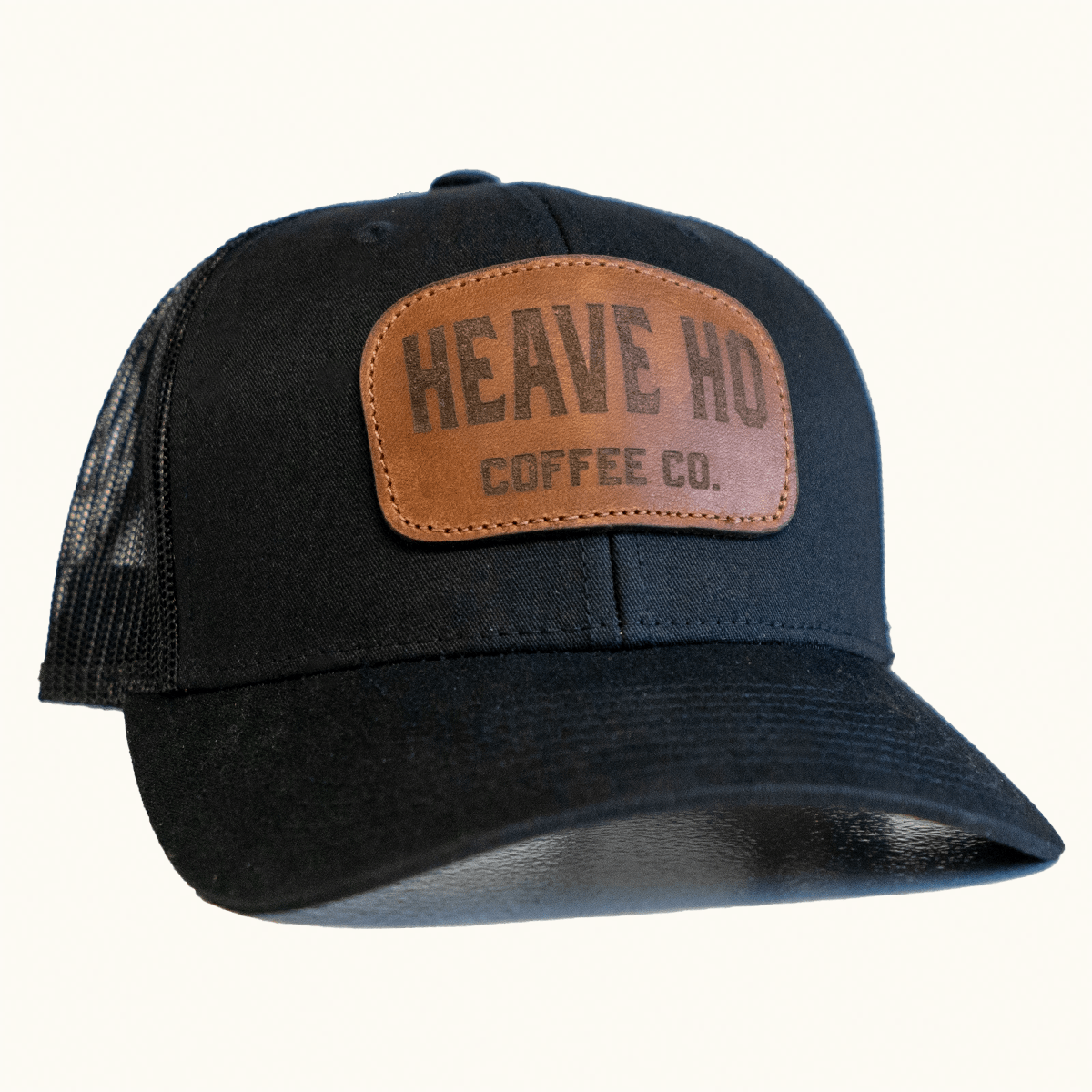 Leather Patch Hats // Trucker // Black